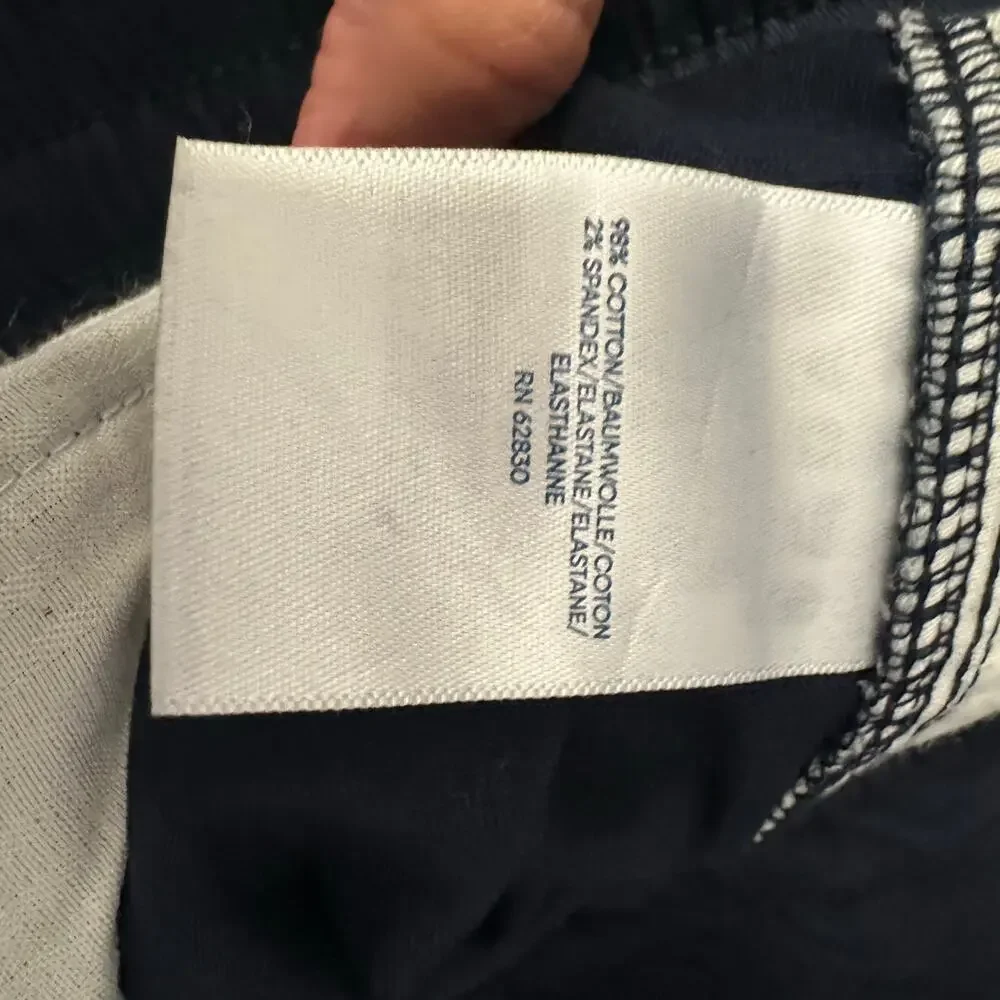 Lands End Mens size Large 36-38 Relaxed Fit Deck Pant Navy Blue